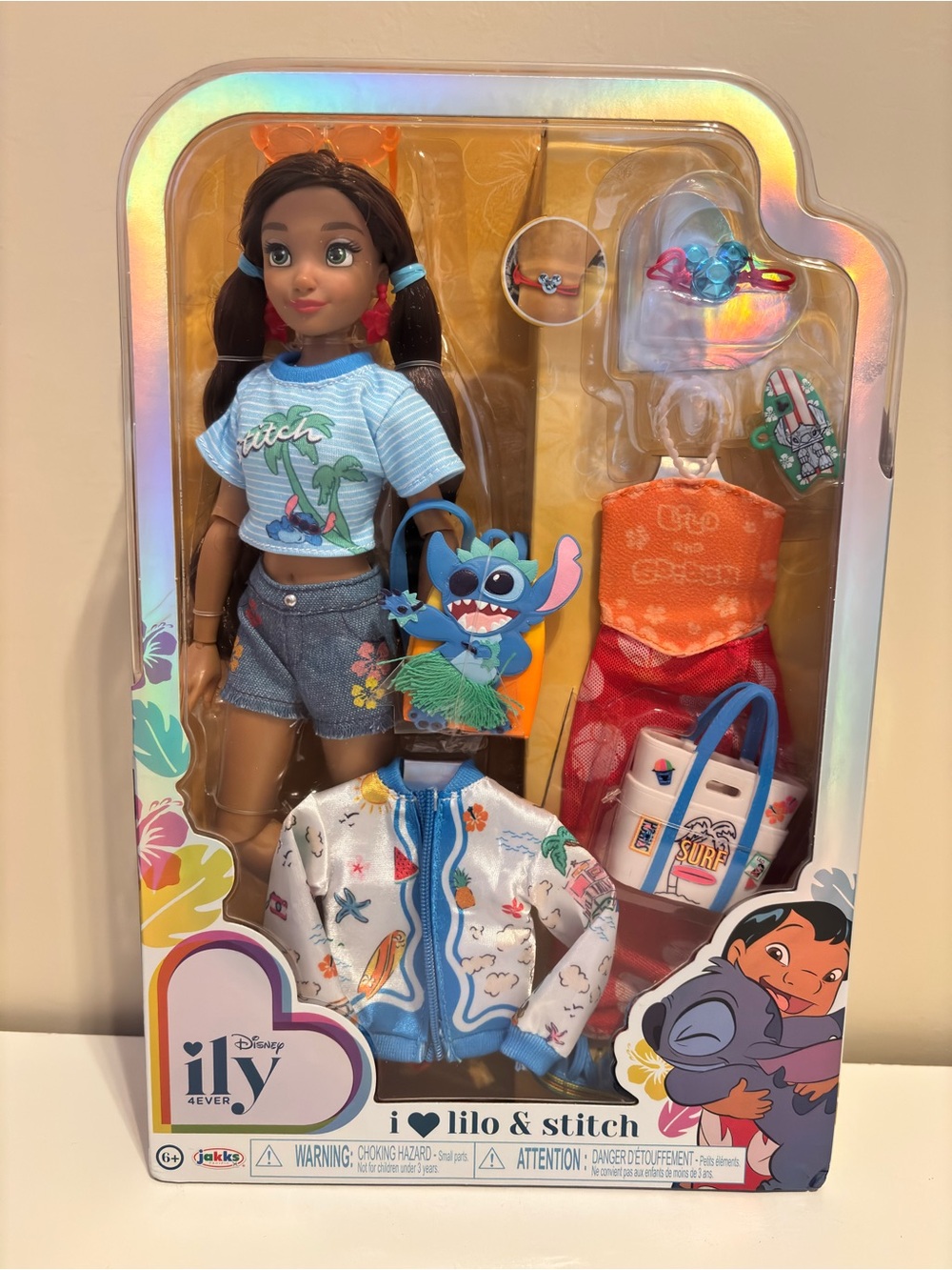 Disney Lilo & Stitch Fashion Doll with Blue, Orange & Denim Outfit
